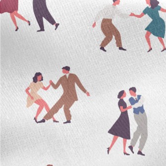 Couple Dancing Together Jersey Backed Fleece