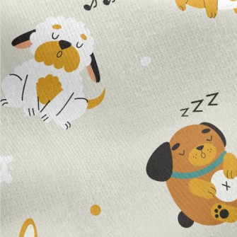 Cute And Silly Dog Jersey Backed Fleece