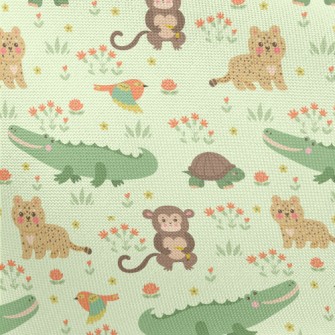 Cute And Lovable Animals Pongee