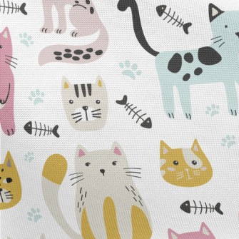 Colorful Cat Pongee