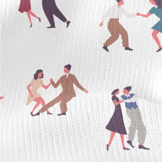 Couple Dancing Together Stretch Jersey