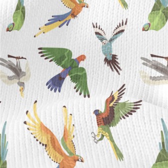 Colorful Realistic Parrot Stretch Jersey