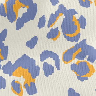 Purple Hand-painted Leopard Pr Stretch Jersey