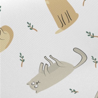 Cute Cat Midweight Cotton Poplin