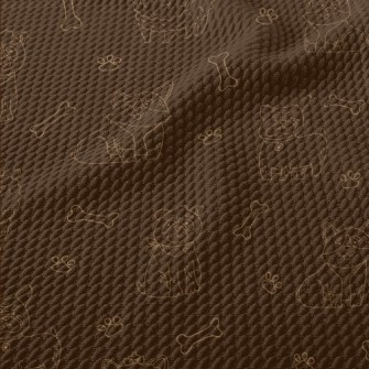 Simple Line Dog Birdseye Piqué