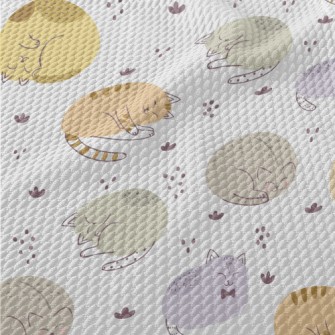 Relaxed And Comfortable Cat Birdseye Piqué