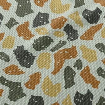 Italian Brown Irregular Patter Birdseye Piqué