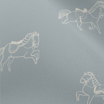 Line Style Horses Chiffon