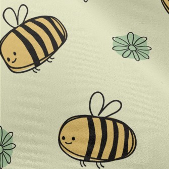 Gentle And Cute Bee Chiffon