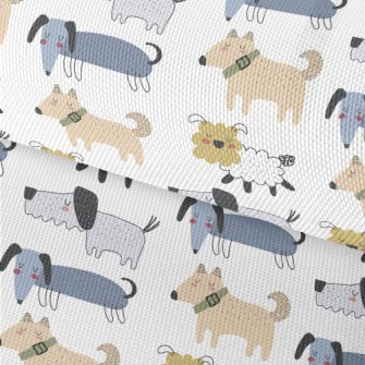 Various Hand-painted Cute Dogs Waterproof Oxford