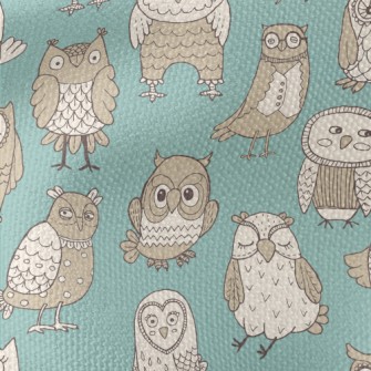 Various Cute Owls Waterproof Canvas