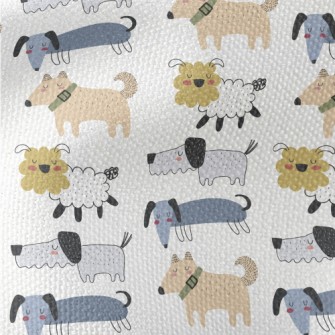 Various Hand-painted Cute Dogs Waterproof Canvas