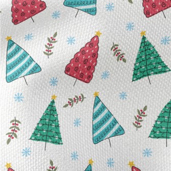 Colorful Hand Drawn Christmas  Waterproof Canvas