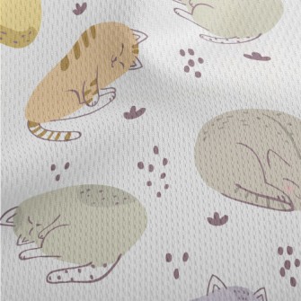 Relaxed And Comfortable Cat Athletic Mesh Flat Back