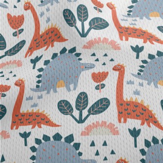 Children's Silly Dinosaur Athletic Mesh Flat Back