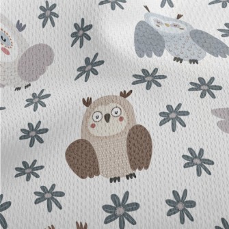 Gentle And Casual Owl Athletic Mesh Flat Back