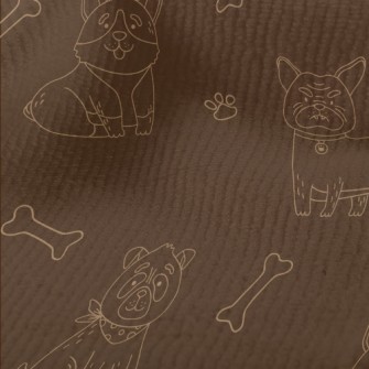 Simple Line Dog Terry