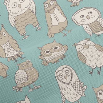 Various Cute Owls Performance Linen