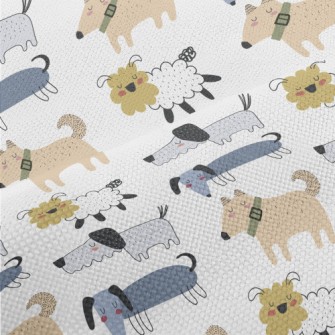 Various Hand-painted Cute Dogs Performance Linen