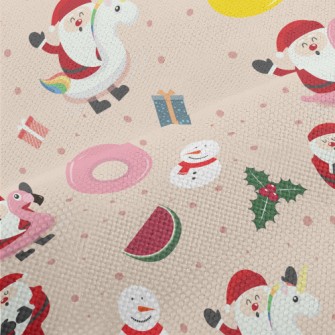 Children Santa Claus And Snowm Performance Linen