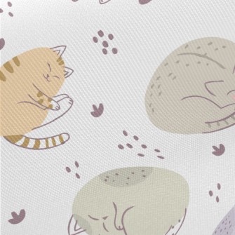 Relaxed And Comfortable Cat Twill