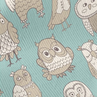 Various Cute Owls Standard Corduroy