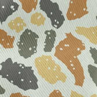 Italian Brown Irregular Patter Standard Corduroy