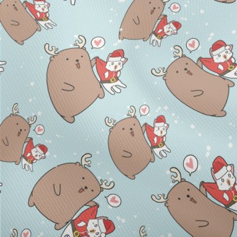 Christmas Cat And Elk Dobby