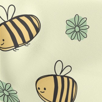 Gentle And Cute Bee Stretch Ponte