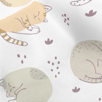 Relaxed And Comfortable Cat Micro Fleece