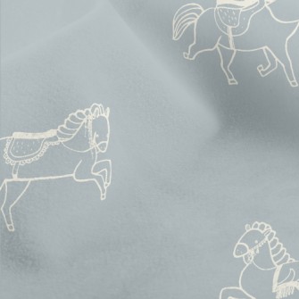 Line Style Horses Micro Fleece