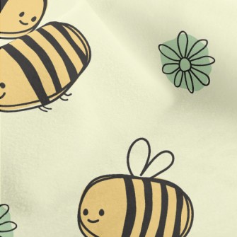 Gentle And Cute Bee Micro Fleece
