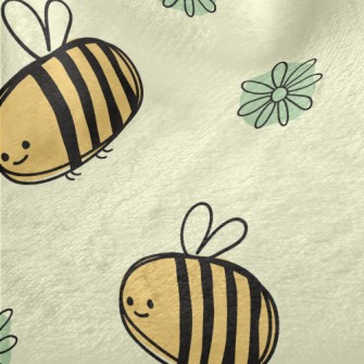 Gentle And Cute Bee Minky