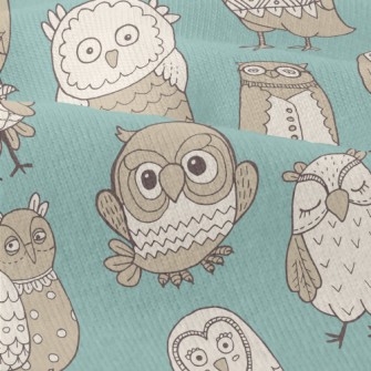 Various Cute Owls Modern Jersey