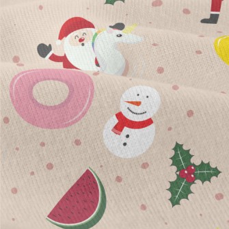 Children Santa Claus And Snowm Modern Jersey