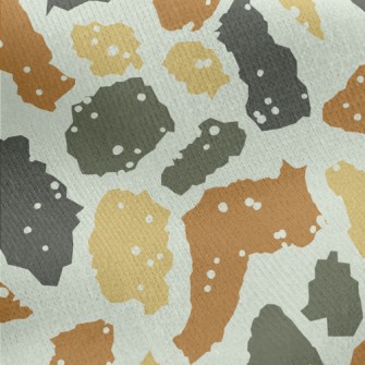 Italian Brown Irregular Patter Jersey Backed Fleece