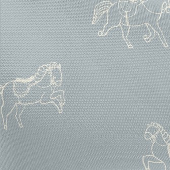 Line Style Horses Pongee