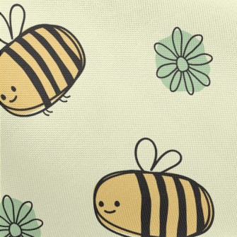 Gentle And Cute Bee Pongee