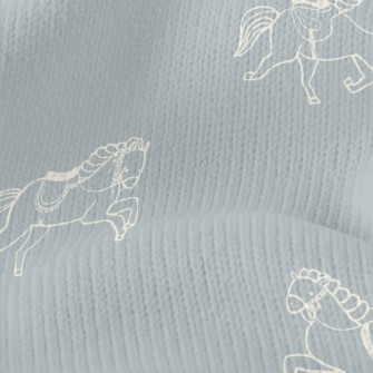 Line Style Horses Stretch Jersey