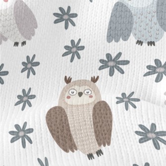 Gentle And Casual Owl Stretch Jersey