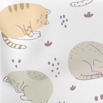 Relaxed And Comfortable Cat Lightweight Cotton Poplin