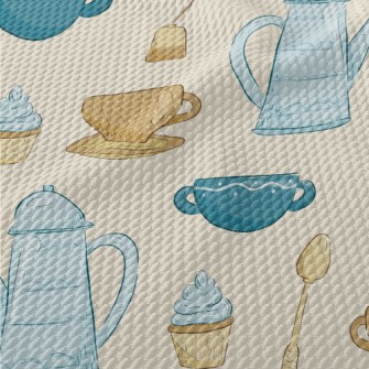 Elegant Afternoon Tea Snacks Birdseye Piqué