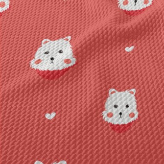 Blushing White Terrier Birdseye Piqué