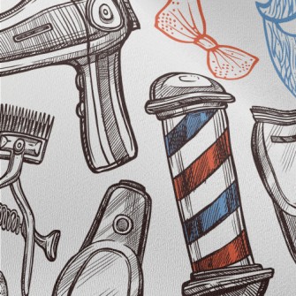 Shaving Barber Shop Chiffon