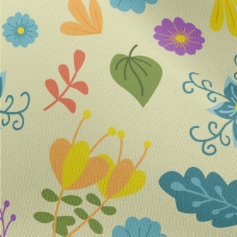 Fantasy Fairytale Flowers Chiffon