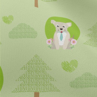 Little Forest And Dogs Chiffon