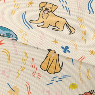 Golden Retriever Corgi Waterproof Oxford