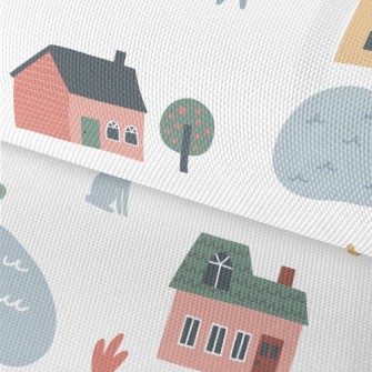 Cozy Country Cottage Waterproof Oxford