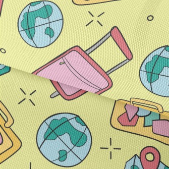 Around The World Luggage Waterproof Oxford