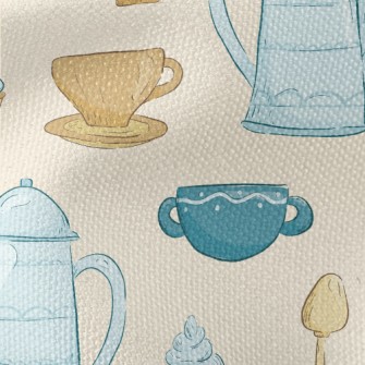 Elegant Afternoon Tea Snacks Waterproof Canvas